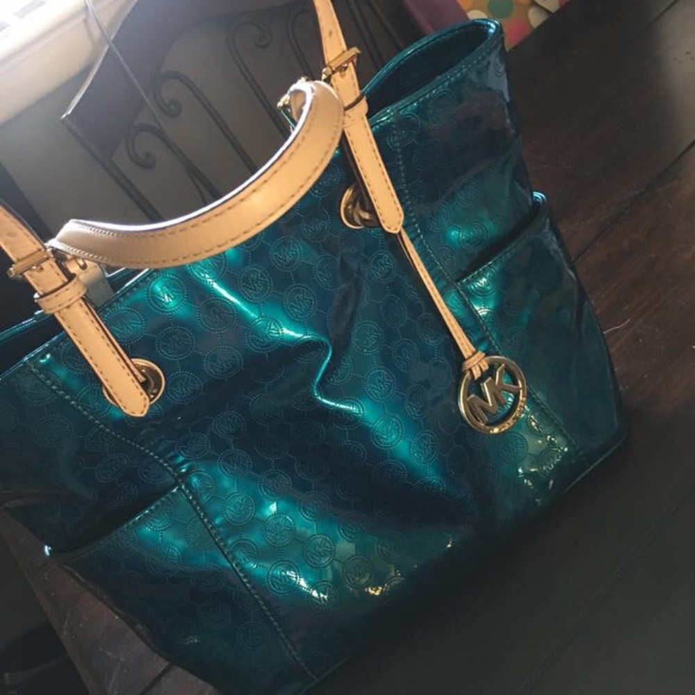 New with tags MK tote. Teal